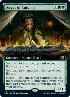 🔥 Augur of Autumn Innistrad- Midnight Hunt Bordless